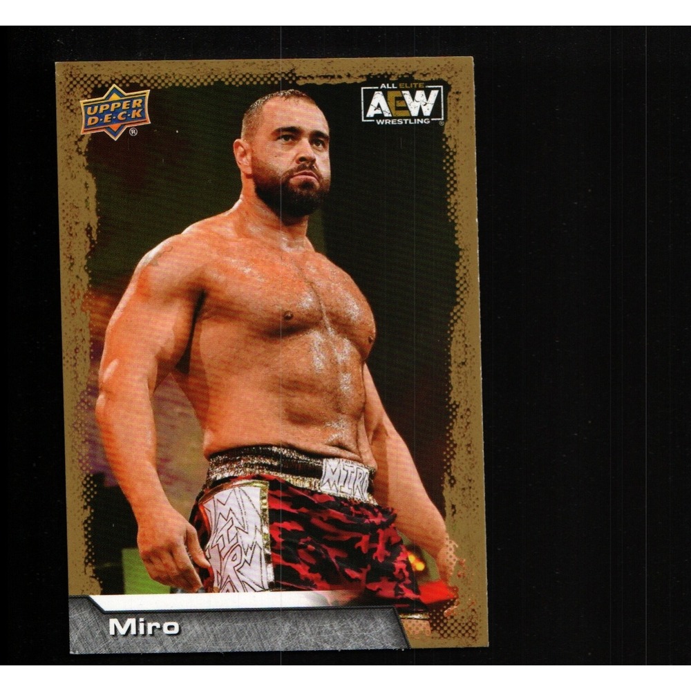 2022 Upper Deck AEW Miro #45 Gold Parallel All Elite Wrestling Card